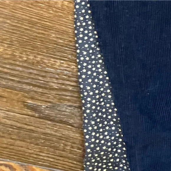 Vintage Maxi Skirt Corduroy Inverted Pleats Star Print pocket patch size medium - Picture 12 of 14